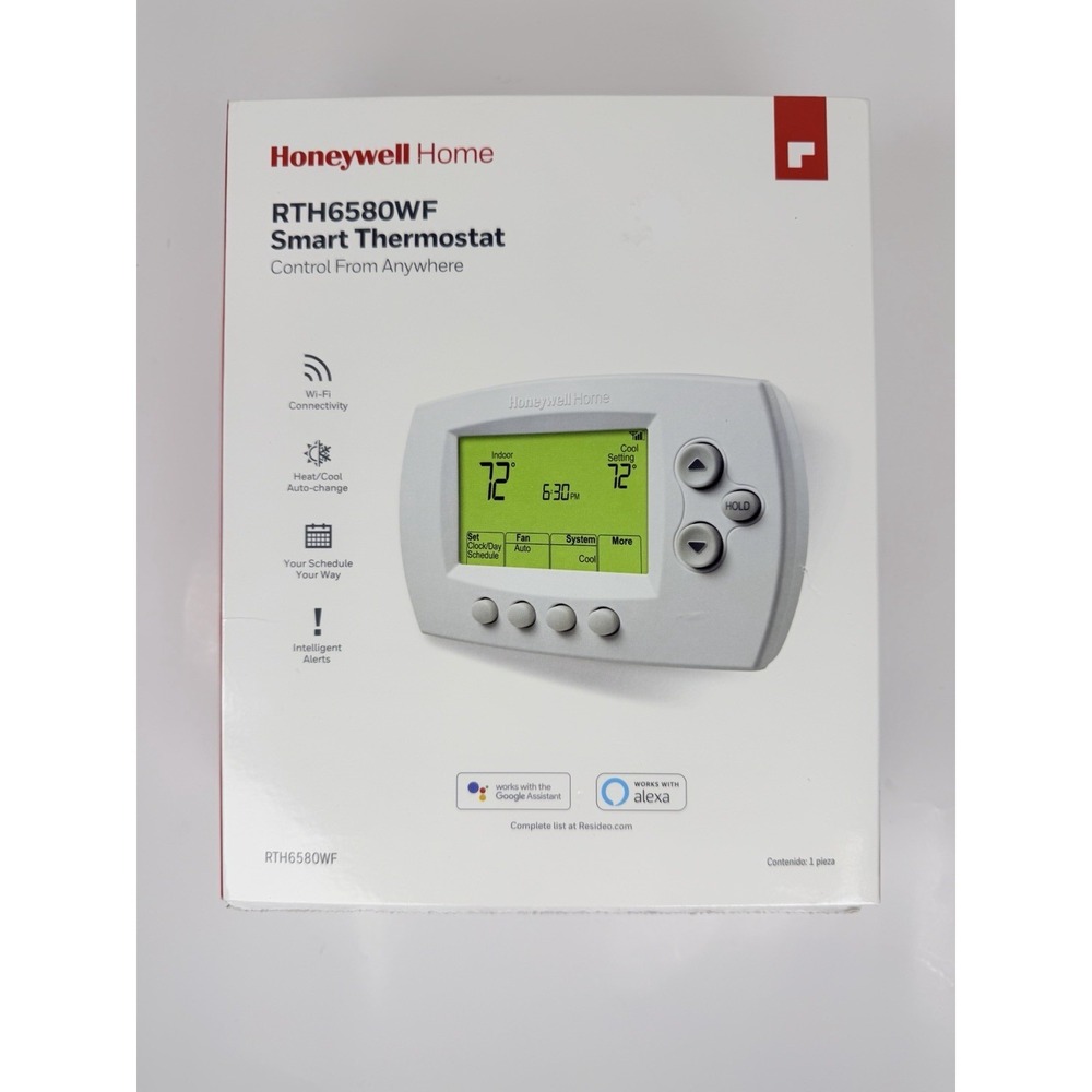 Honeywell Home Smart Thermostat RTH6580WF Control From Anywhere Open box